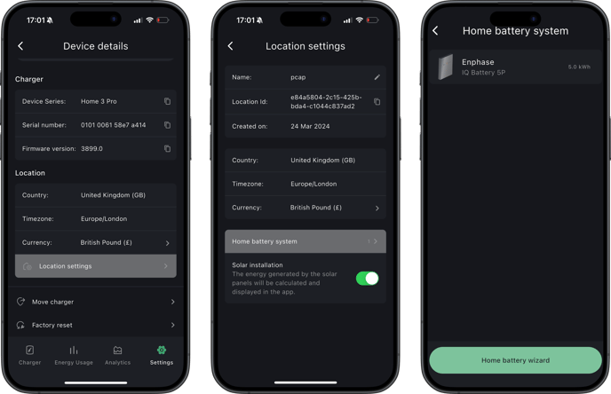 Home Battery System Setup _ Settings